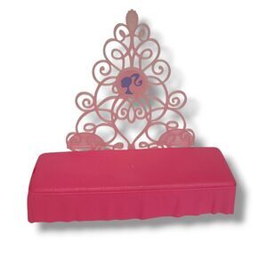 BARBIE DREAM BEDROOM BED AND HEADBOARD MATTEL 2008 PINK